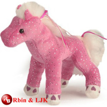 ICTI Audited Factory plush pink musical horse toy